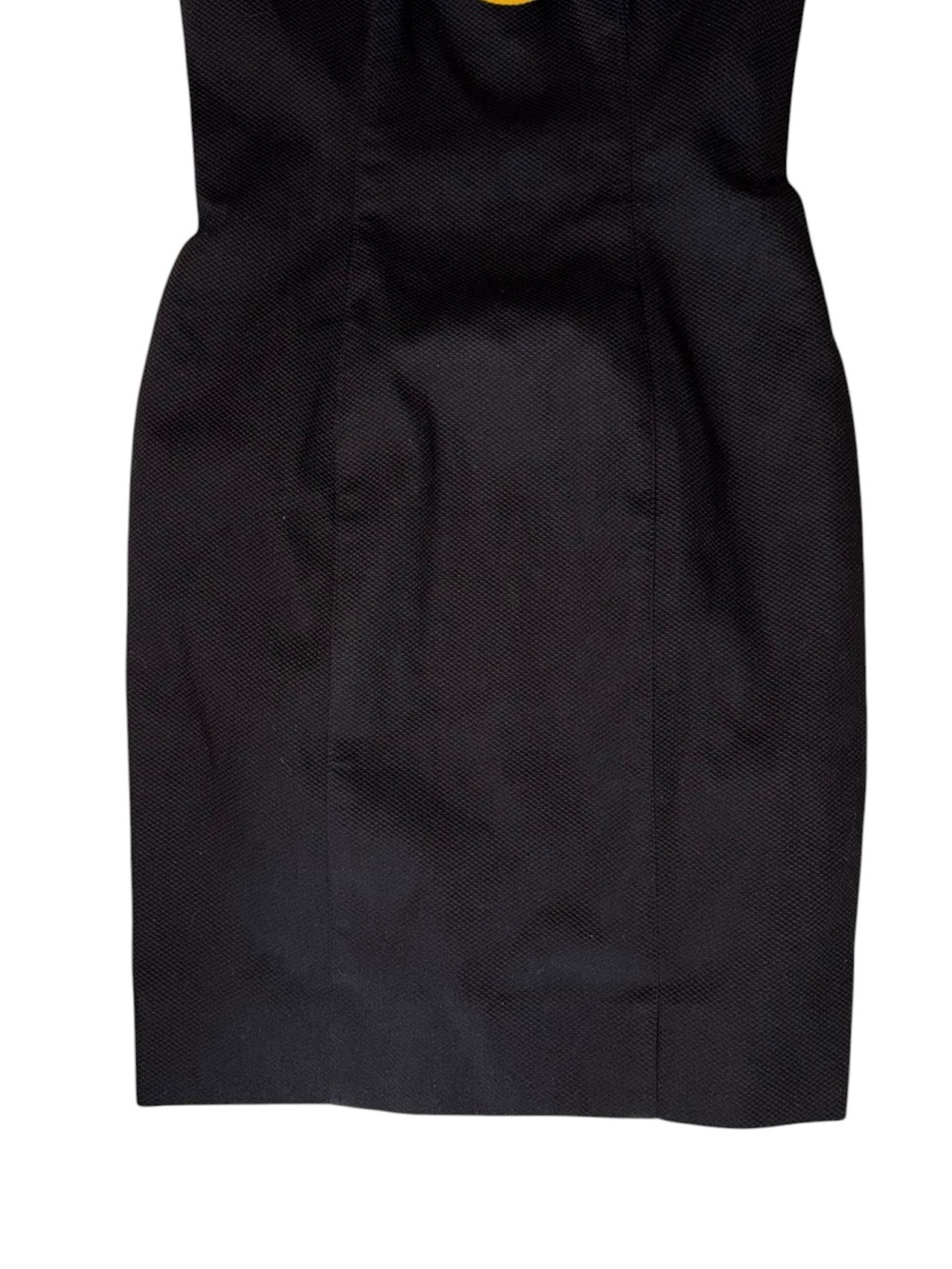 Jan Barboglio Vintage 80s Black White Textured Exaggerated Collar Mini Dress XS - Picture 3 of 10